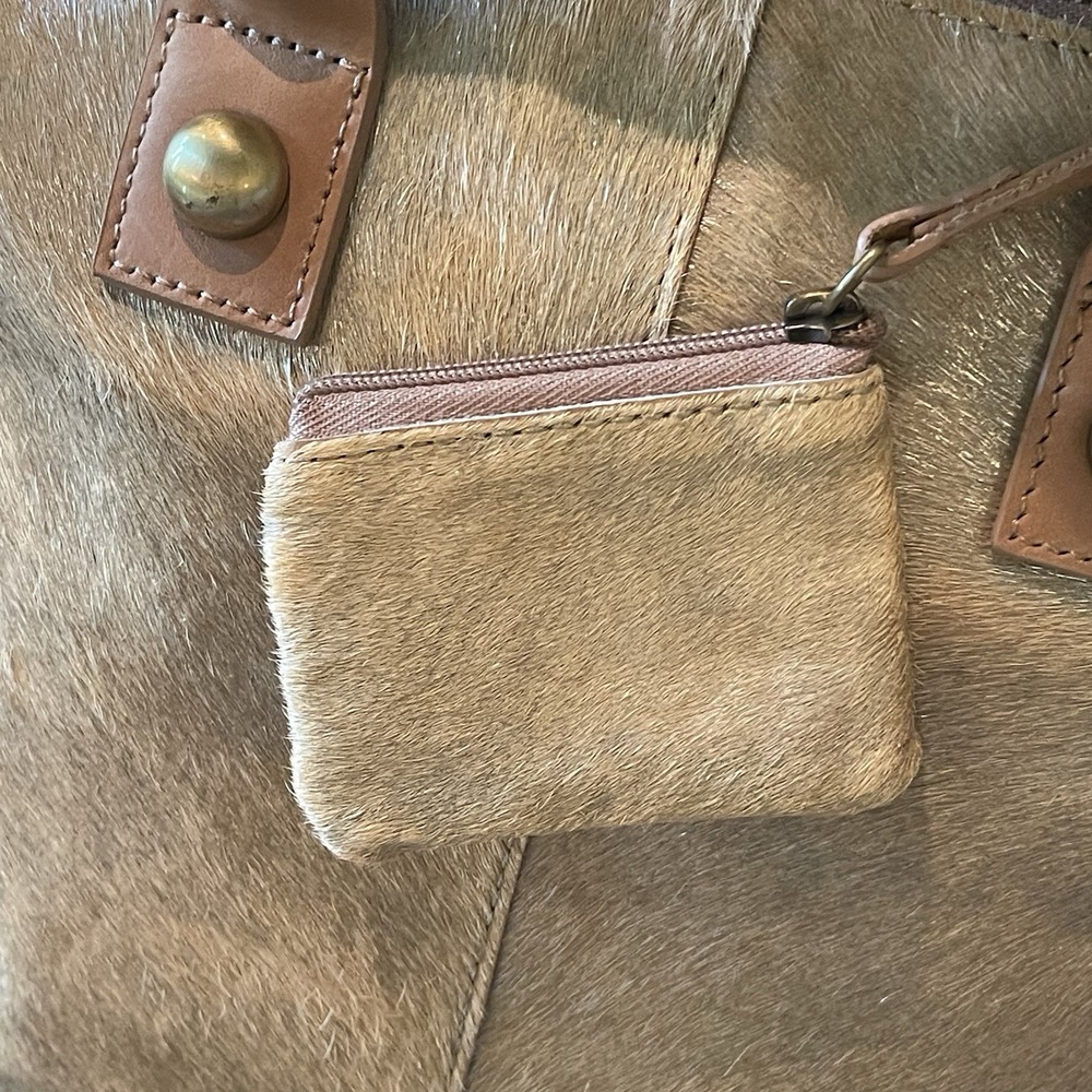 Anthropologie Miss Albright Athena Calf Hair Crossbody‎ Tote - Picture 4 of 10